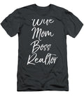 Cute Entrepreneur Mom Real Estate Wife Mom Boss Realtor Imane Kaleb T-Shirt