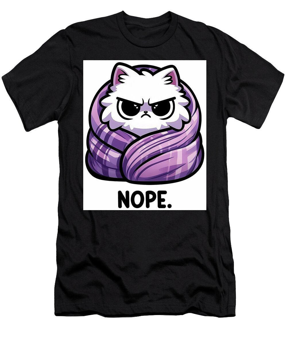 Cute Funny Cat Nope Saying Price Hannah T-Shirt