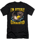 Cute Funny Im Otterly Exhausted Sea Otter Pun the Perfect Presents T-Shirt