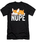 Cute Lazy Funny Sarcasm Lying Corgi Nope Gift Yah Lishr T-Shirt