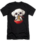 Cute Maltese Dog Eating Ramen Dh Bubble T-Shirt