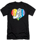 Cute Manatee Rainbow Chubby Mermaid Sea Cow Karleeta Holden T-Shirt