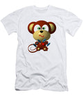 Cute Monkey Lifting Weights Rose Santuci Sofranko T-Shirt