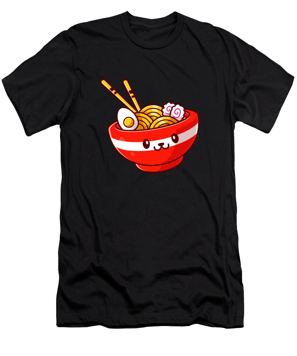 Cute Ramen Noodle Cartoon Luke Moore T-Shirt