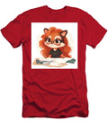 Cute Red Panda Studying with Books and Papers Bayata Sumbata T-Shirt
