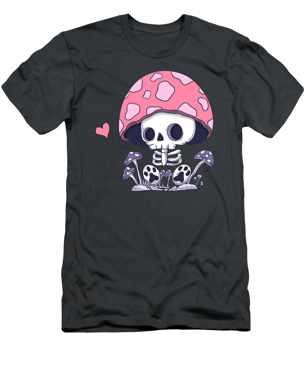 Cute Skeleton Mushroom Elliot Rees T-Shirt