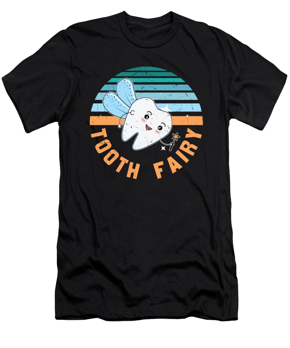Cute Tooth Fairy Retro Sunset and Gifts Licensed Art T-Shirt
