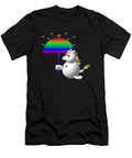 Cute Unicorn with an Umbrella Rose Santuci Sofranko T-Shirt