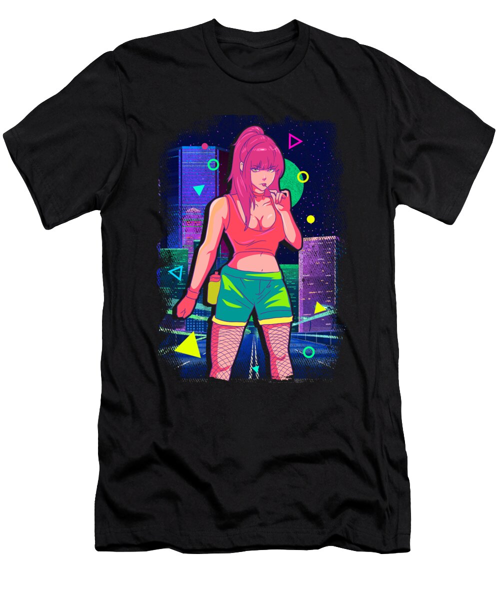 Cute Vaporwave Anime Girl Aesthetic Dance Music the Perfect Presents T-Shirt