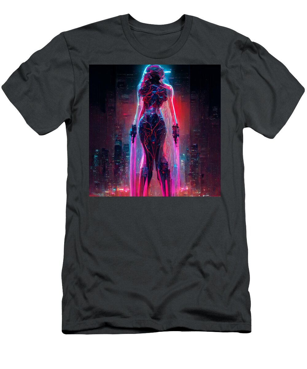 Cyberpunk Aphrodite 2 Janelle Carrier T-Shirt