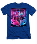 Cyberpunk Vision with Futuristic Ar Girl in Neon Tech Scene with Exotic Car Nico Simon Princely T-Shirt