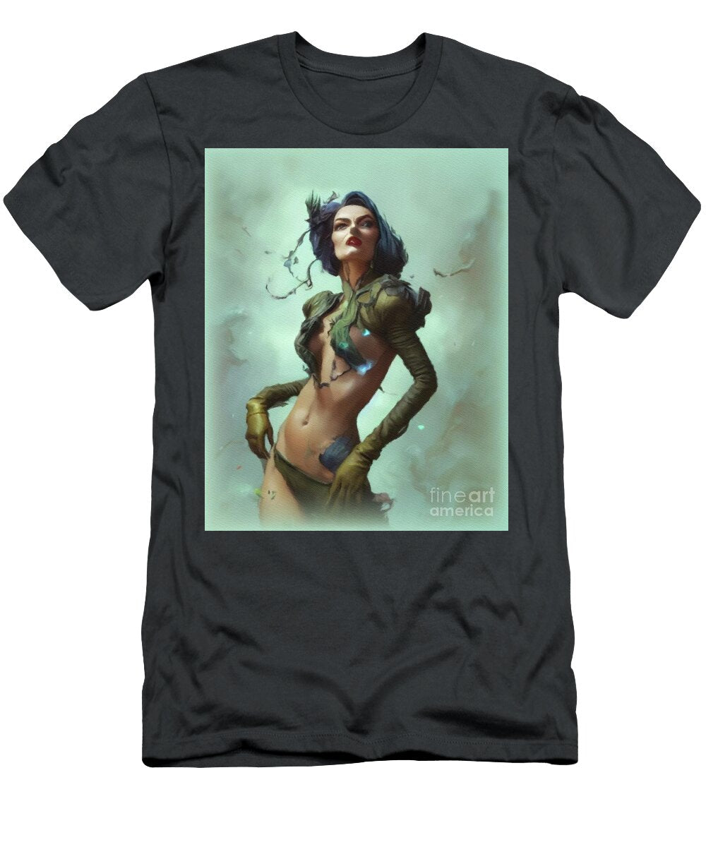 Cyberpunk Warrior Woman Raphael Terra T-Shirt