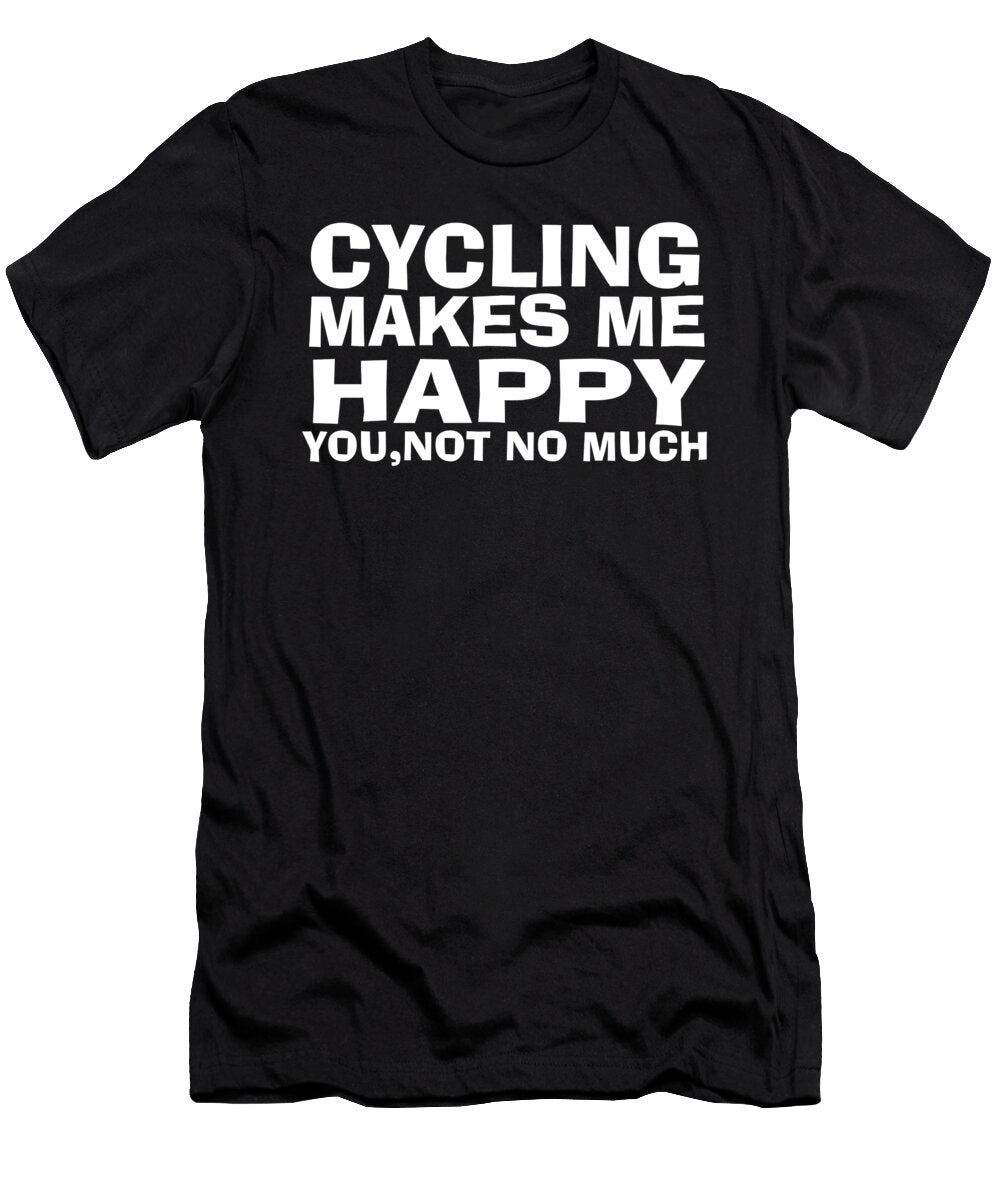 Cycling Makes Me Happy Jacob Zelazny T-Shirt