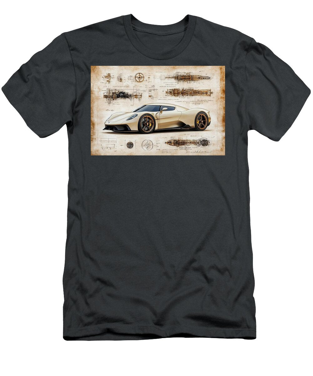 Da Vincis Jesko Aerodynamic Study Frederick Vellani T-Shirt