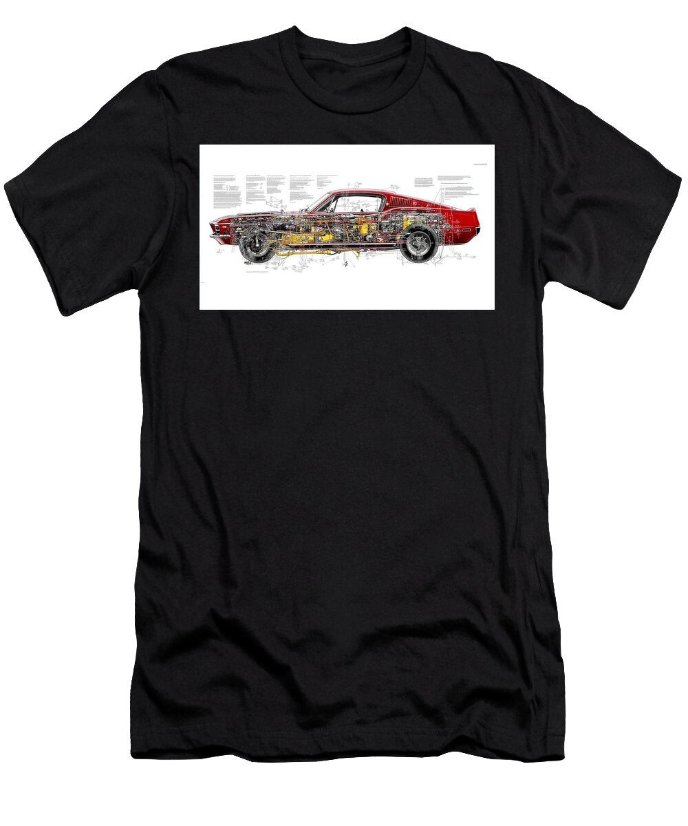 Da Vincis Vision of a Muscle Car Frederick Vellani T-Shirt