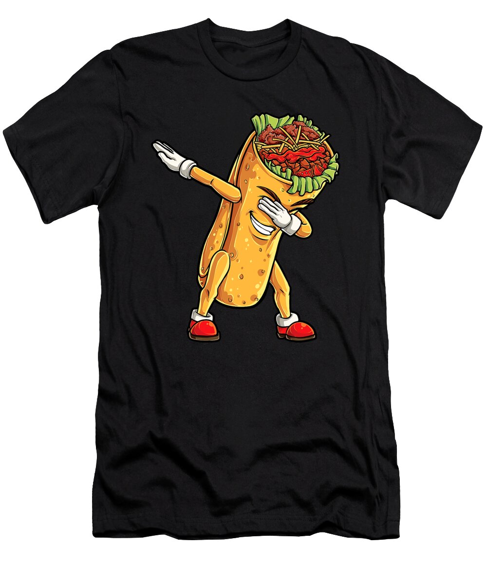 Dabbing Burrito Cinco De Mayo Kids Boys Men Women Dhbubble T-Shirt