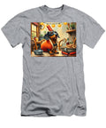 Dachshund in Hotdog Costume Dachshund Wearing a Long Hotdog Costume At a Summer Bbq Carla York T-Shirt
