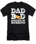 Dad Bod Powered By Burrito Father Figure Gifts Idea with Funny Graphic for Food Lovers Orange Pieces T-Shirt