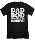 Dad Bod Powered By Burrito Funny Food Lovers Father Figure Gifts Idea Orange Pieces T-Shirt