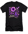 Daisy Faith Purple Ribbon Domestic Violence Natalie Lidford T-Shirt