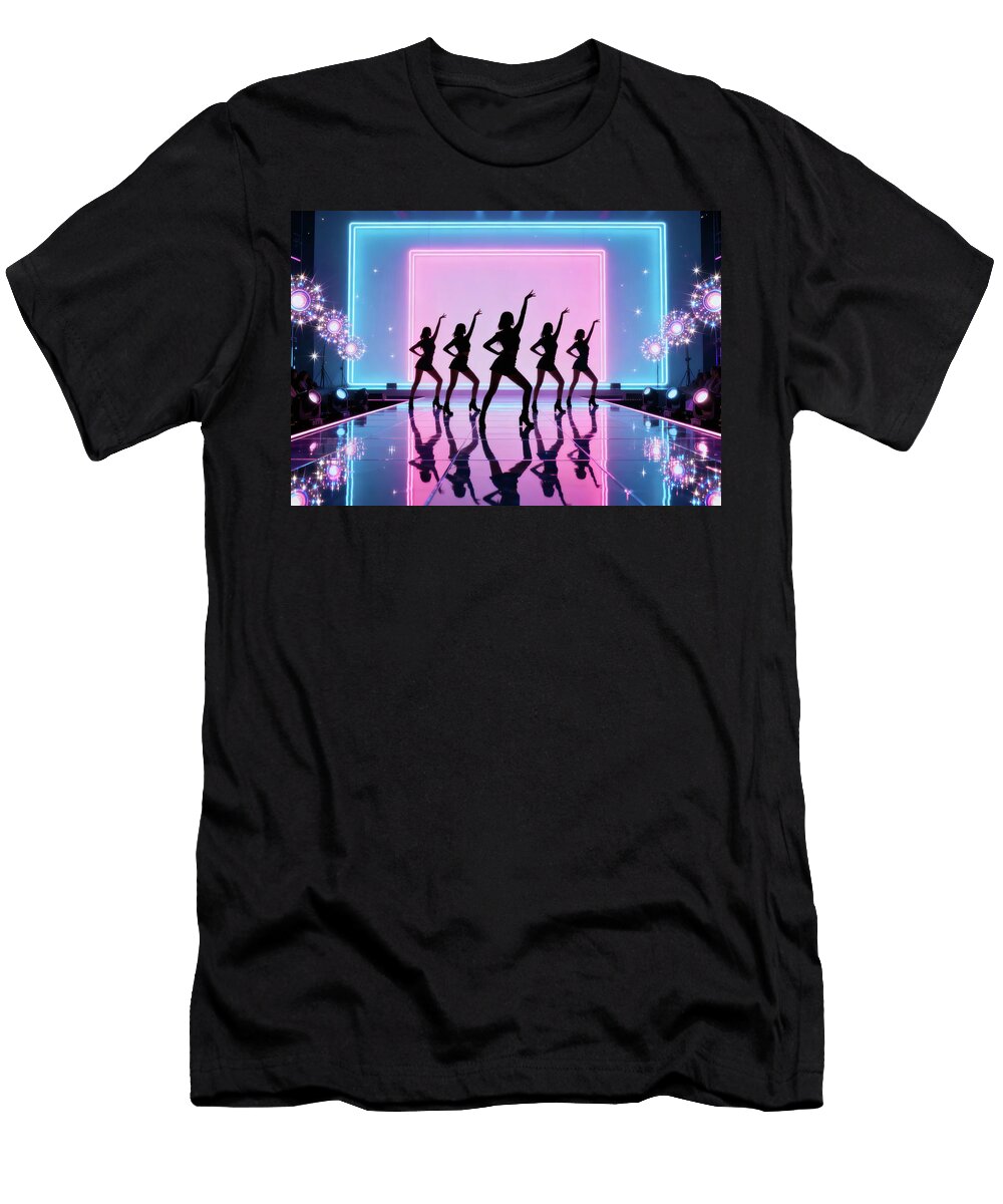 Dancers on a Neon Stage Matthias Hauser T-Shirt
