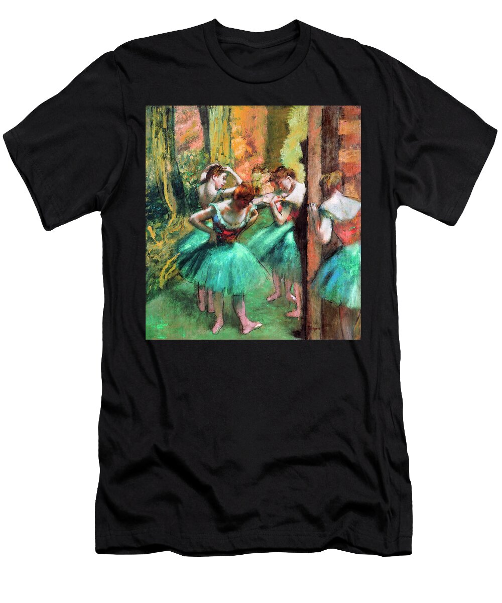 Dancers Pink and Green By Edgar Degas 1890 Edgar Degas T-Shirt