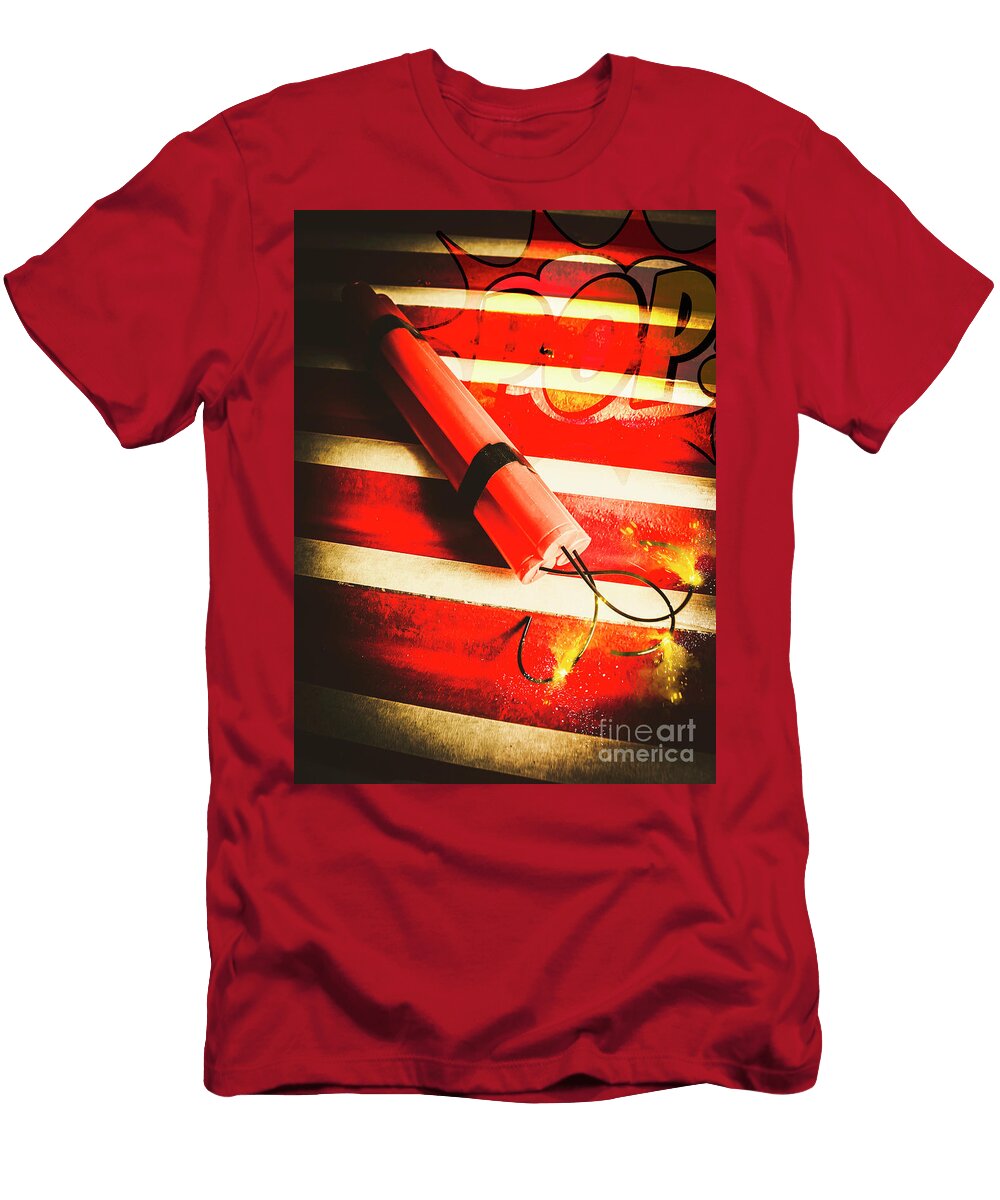 Danger Bomb Background Jorgo Photography Wall Art Gallery T-Shirt