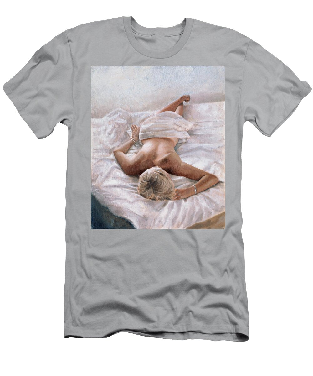 Dappled and Drowsy Oil on Canvas John Worthington T-Shirt