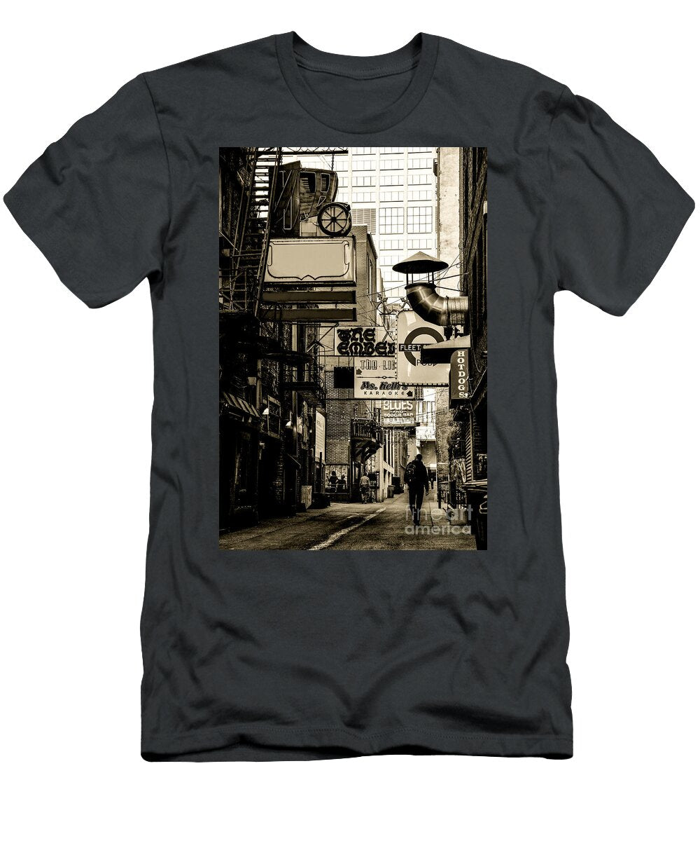 Dark Alley Sepia Marina Mclain T-Shirt