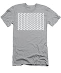 Dark Blue and White Wavy Tessellation Line Pattern De 2022 Trending Color Parisian Night Dea184 Petite Pattern Minimal Graphic Designs T-Shirt