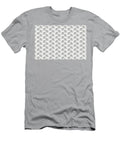 Dark Gray and White Wavy Tessellation Pattern Diamond Vogel 2022 Popular Colour Clover Patch 0431 Petite Pattern Minimal Graphic Designs T-Shirt