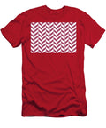 Dark Pink and White Pretty Herringbone Pattern Diamond Vogel 2022 Popular Colour Obsession 1130 Petite Pattern Minimal Graphic Designs T-Shirt