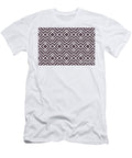 Dark Purple and White Stripe Diamond Pattern Pairs De 2022 Trending Color Grapes of Wrath Det409 Petite Pattern Minimal Graphic Designs T-Shirt