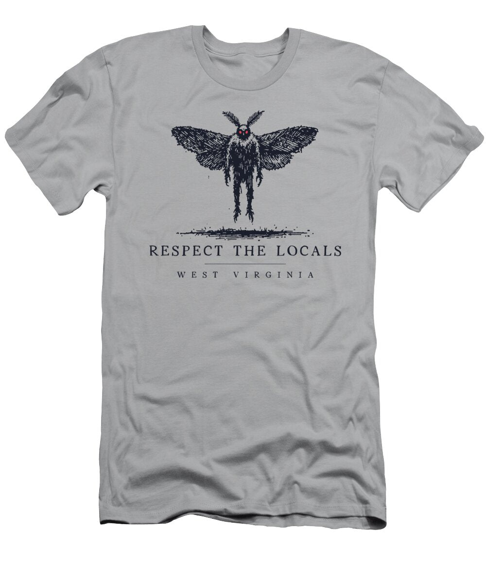 Dark Winged Cryptid Illustration Appalachian Folklore Inspired Gothic Horror Wall Art Antoine Mitchell T-Shirt