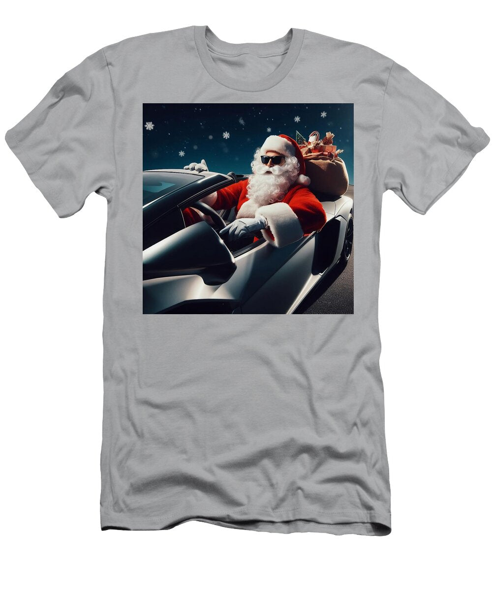 Dashin Through the Lights Santas Turbocharged Christmas Flight Daniel Dudgeon T-Shirt