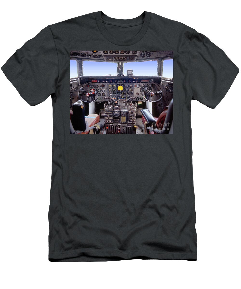 DC 6b Cockpit Window 1950s Wernher Krutein T-Shirt