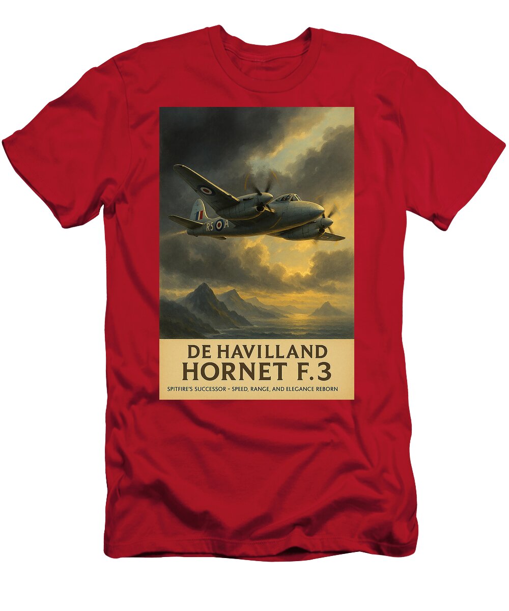 De Havilland Hornet F3 Start Aviation T-Shirt