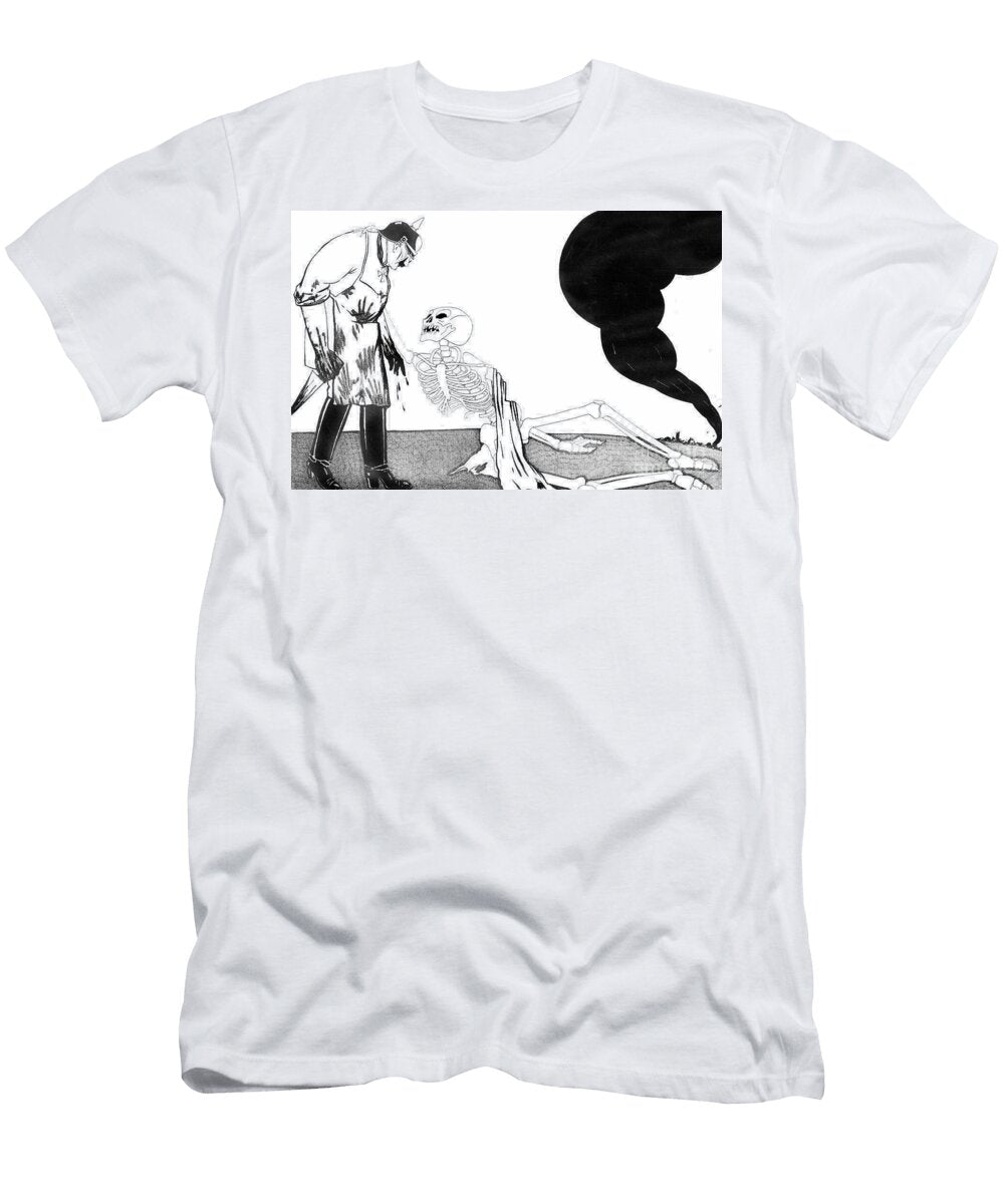 Death Begging Kaiser Wilhelm to Replace Him with a Substitute As He Is So Exhausted April Paul Iribe T-Shirt