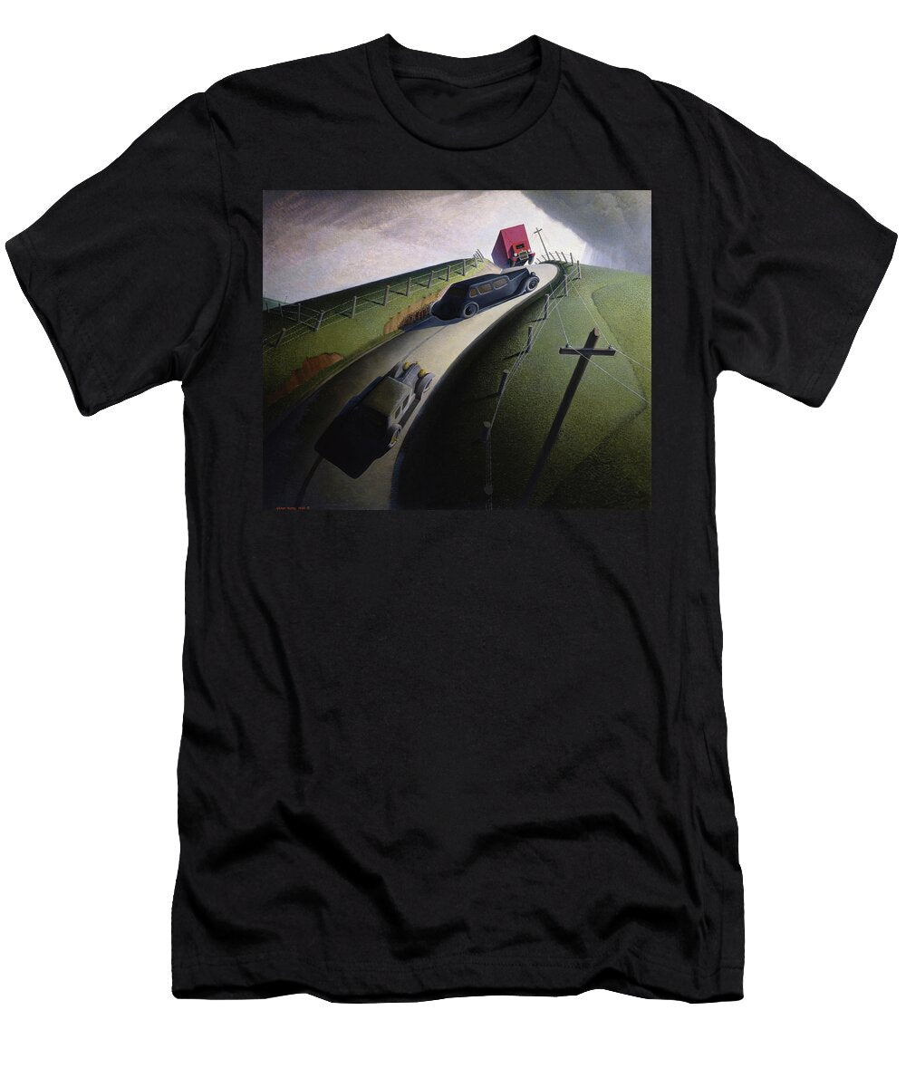 Death on the Ridge Road 1935 Grant Wood T-Shirt