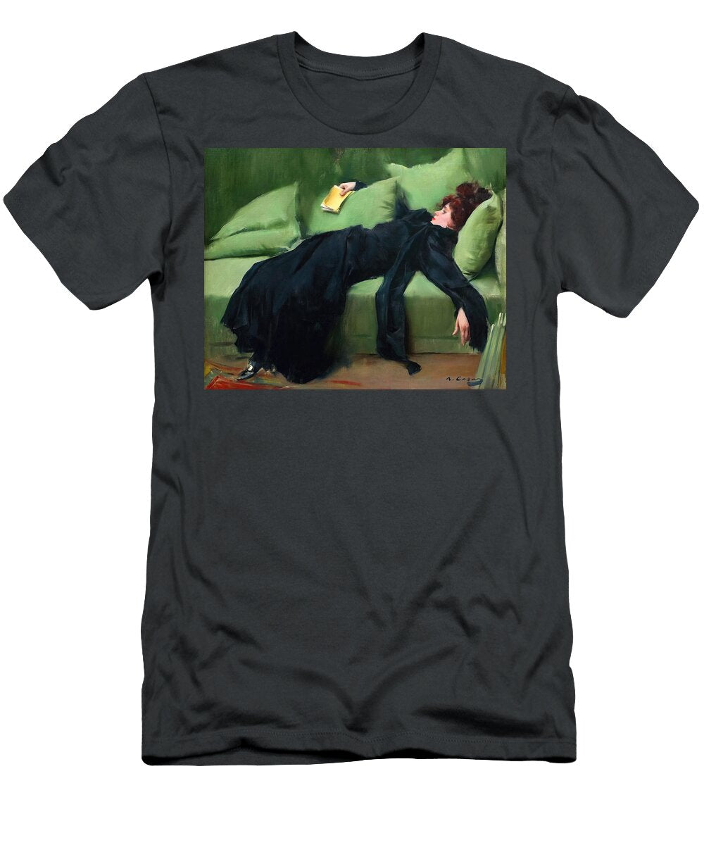 Decadent Young Woman After the Dance Ramon Casas T-Shirt