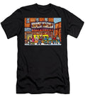 Decarie Hot Dogs Ville St Laurent Landmark C Spandau Original Hockey Art Painting for Sale Carole Spandau T-Shirt