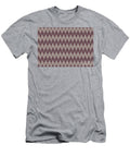 Deep Purple Gray Taupe Chevron Stripe Pattern Petite Patterns T-Shirt