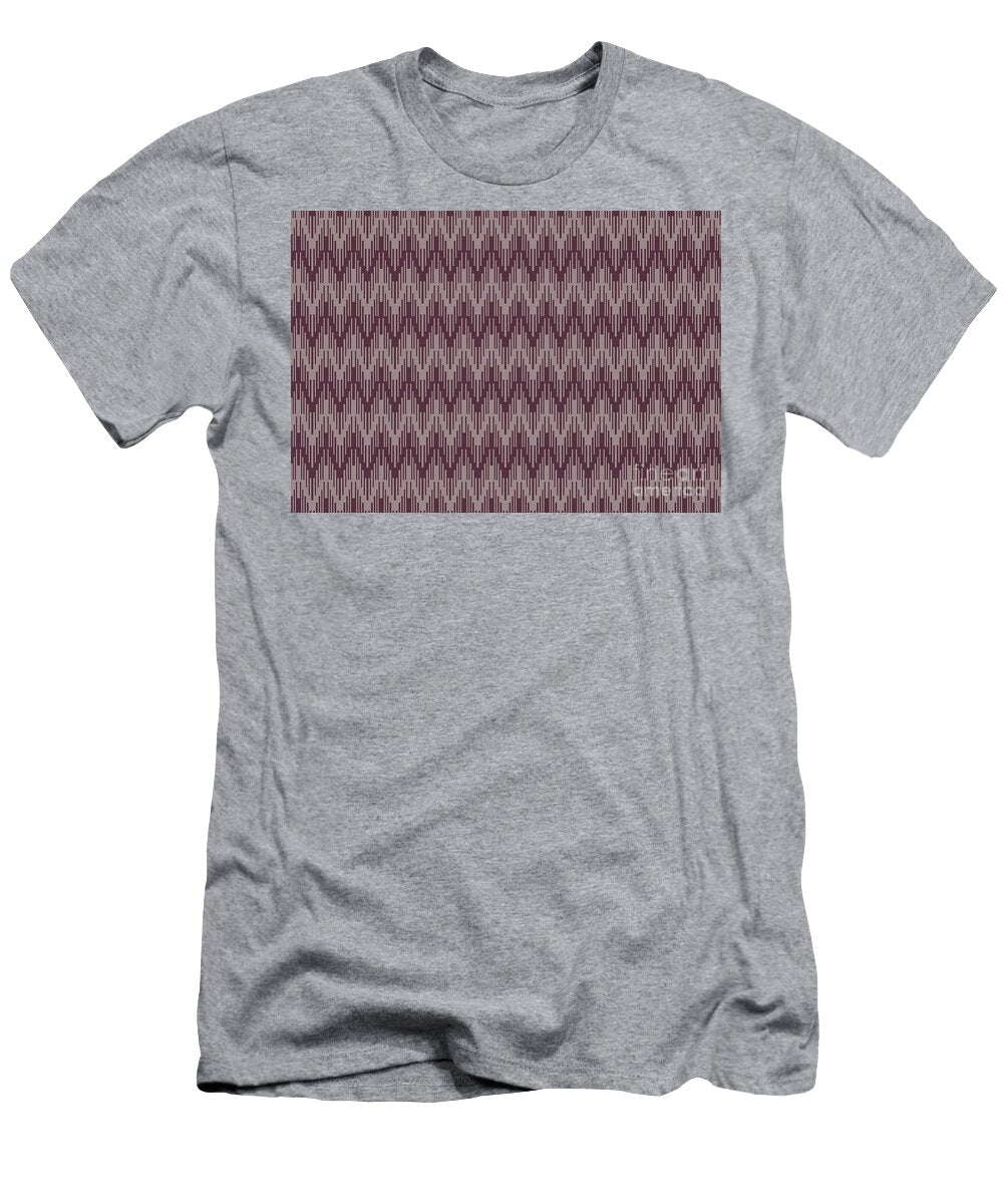 Deep Purple Pink Purple Chevron Stripe Pattern Petite Patterns T-Shirt
