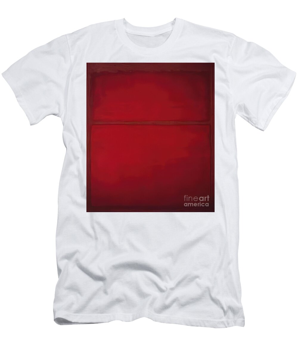 Deep Red Abstract Composition Mark Rothko T-Shirt