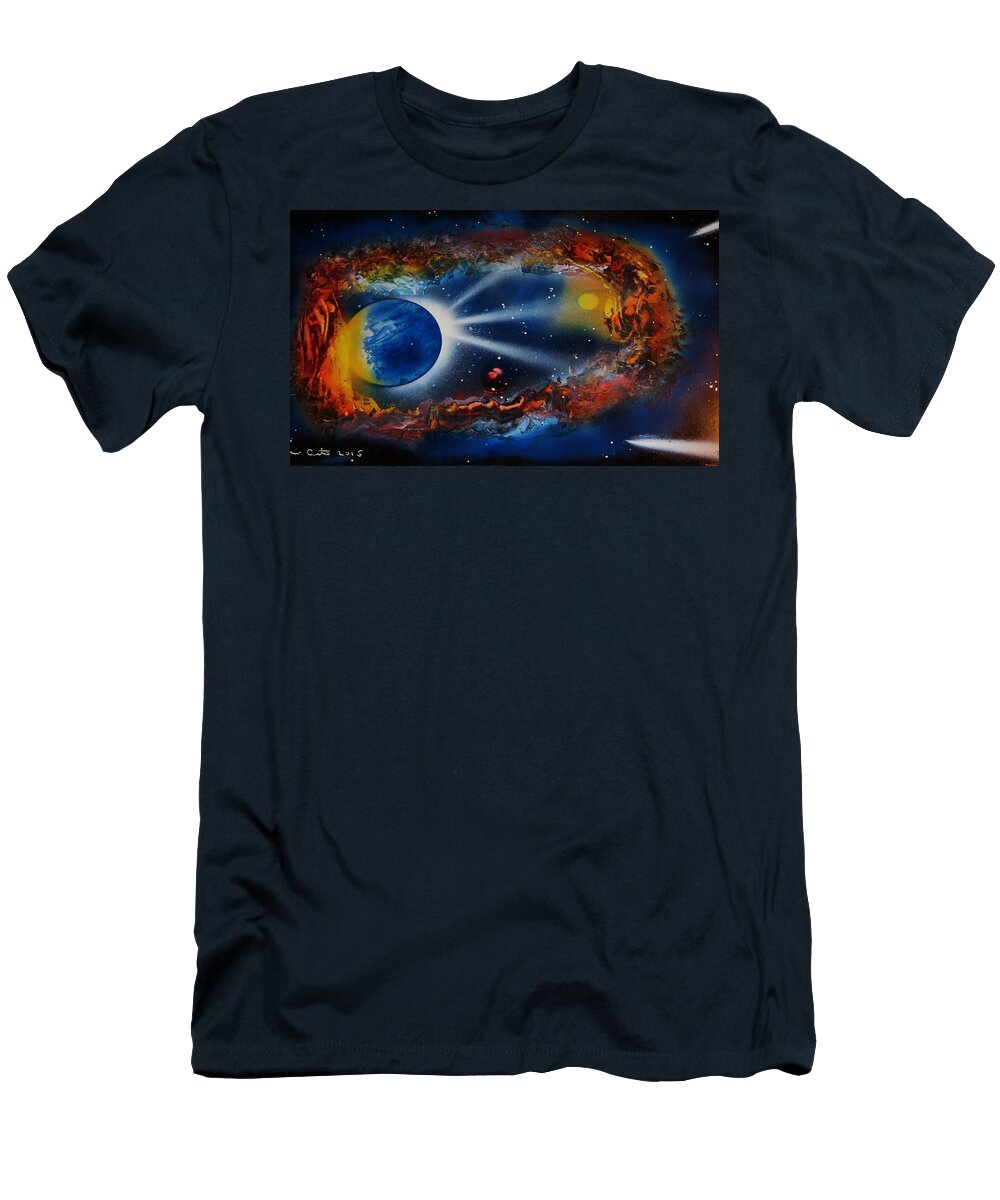 Deep Space Cavern Mario Carta T-Shirt