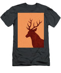 Deer Silhouette Scandinavian Nursery Decor Animal Friends for Kids Room Minimal Studio Grafiikka T-Shirt