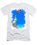 Defending Liberty Watercolor By Ahmet Asar Ahmet Asar T-Shirt