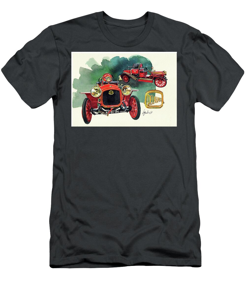 Delahaye 43hp Fire Engine Yoshiharu Miyakawa T-Shirt