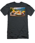Delicious Breakfast with Tomatoes and Fried Eggs in Porcelain Pl Viktor Birkus T-Shirt