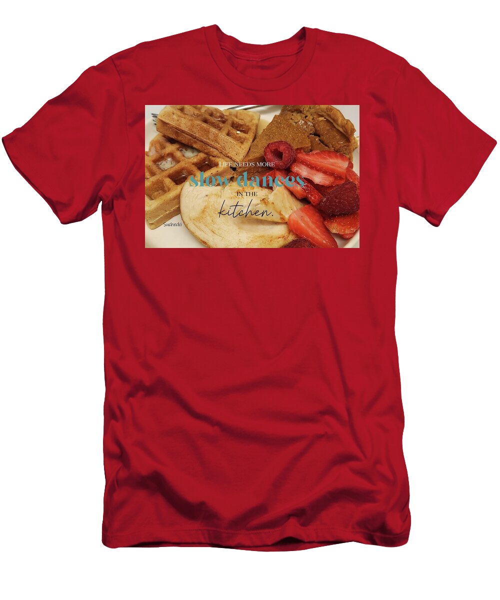 Delicious Brunch with Waffles and Fruits Dawn Suchecki T-Shirt